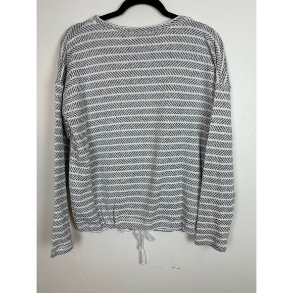 NWT Bobi Los Angeles Striped Sweater w/Tie Waist and Pocket - Picture 7 of 7